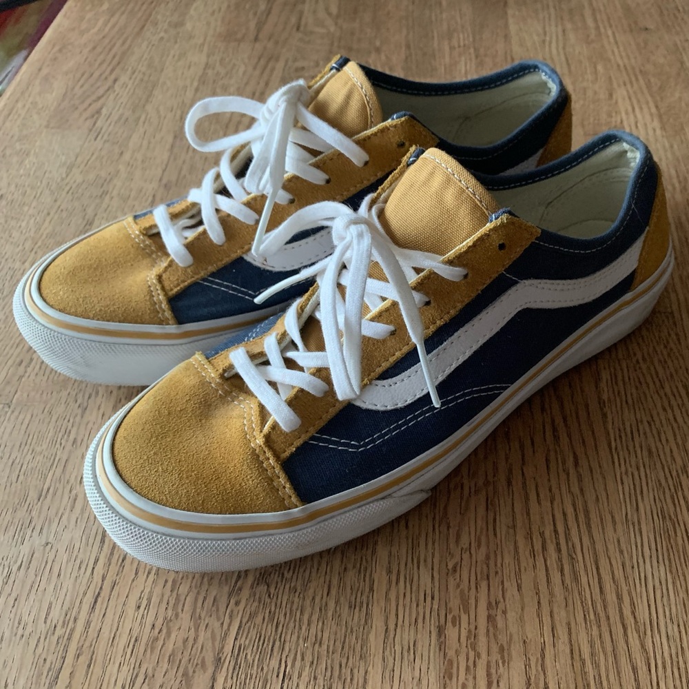 🤍Mustard 💛 & Blue 💙  Women’s Vans